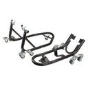 Warrior Universal 360 Degree Front & Rear Motorcycle Paddock Stand Combo