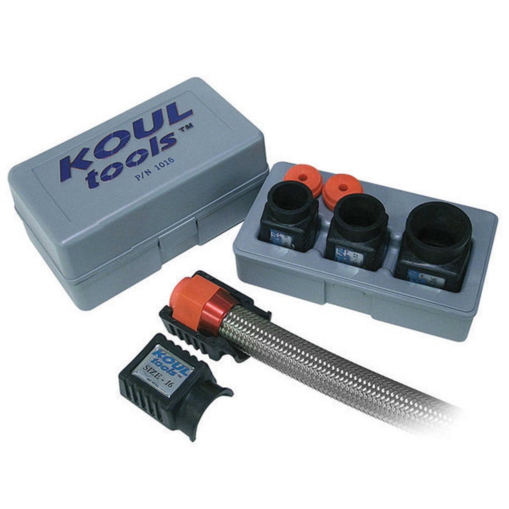 [251537-1526303] Koul Tools Braided Hose Assembly Kit (-4, -6, -8 Hose Sizes)