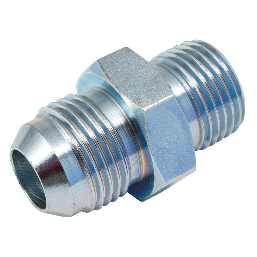 [245463-1873426] Moquip JIC To BSP Male To Male Adaptors (-10 JIC To 5/8 Inch BSP, Anodised Aluminium)