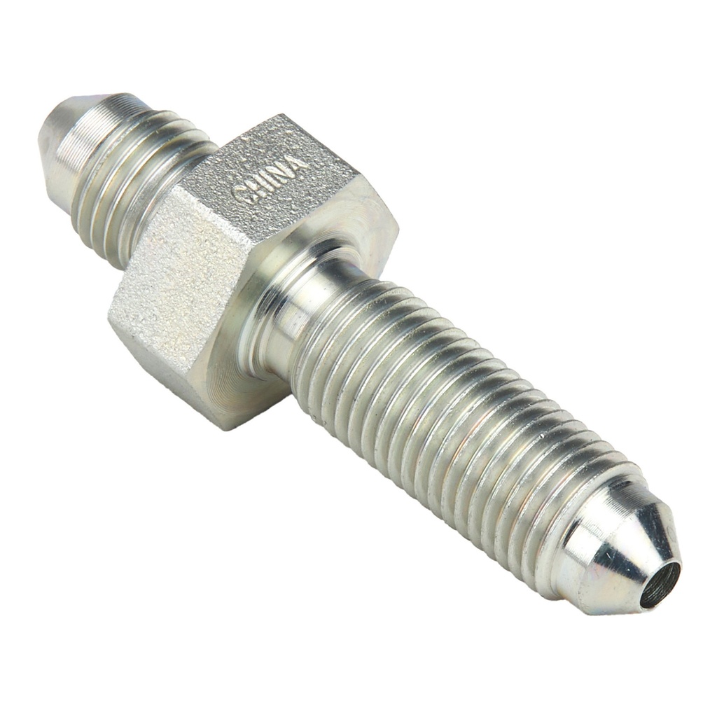 [327957-2292937] Automotive Plumbing Solutions Male To Male Bulkhead Adaptor JIC Thread (Black, -3 JIC (3/8 x 24), Anodised Aluminium)