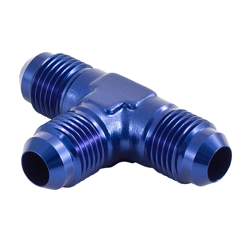 [268218-2290562] Automotive Plumbing Solutions Male T Piece With JIC Equal Thread (Black, -3 JIC (3/8 x 24))