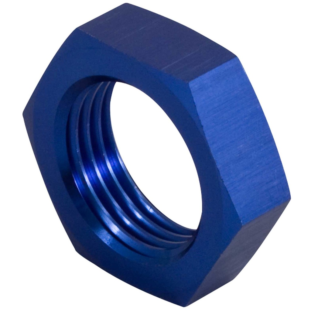 [2005872-2292947] Automotive Plumbing Solutions Bulkhead Fitting Locknut (Black, -3 JIC (3/8 x 24), Anodised Aluminium)