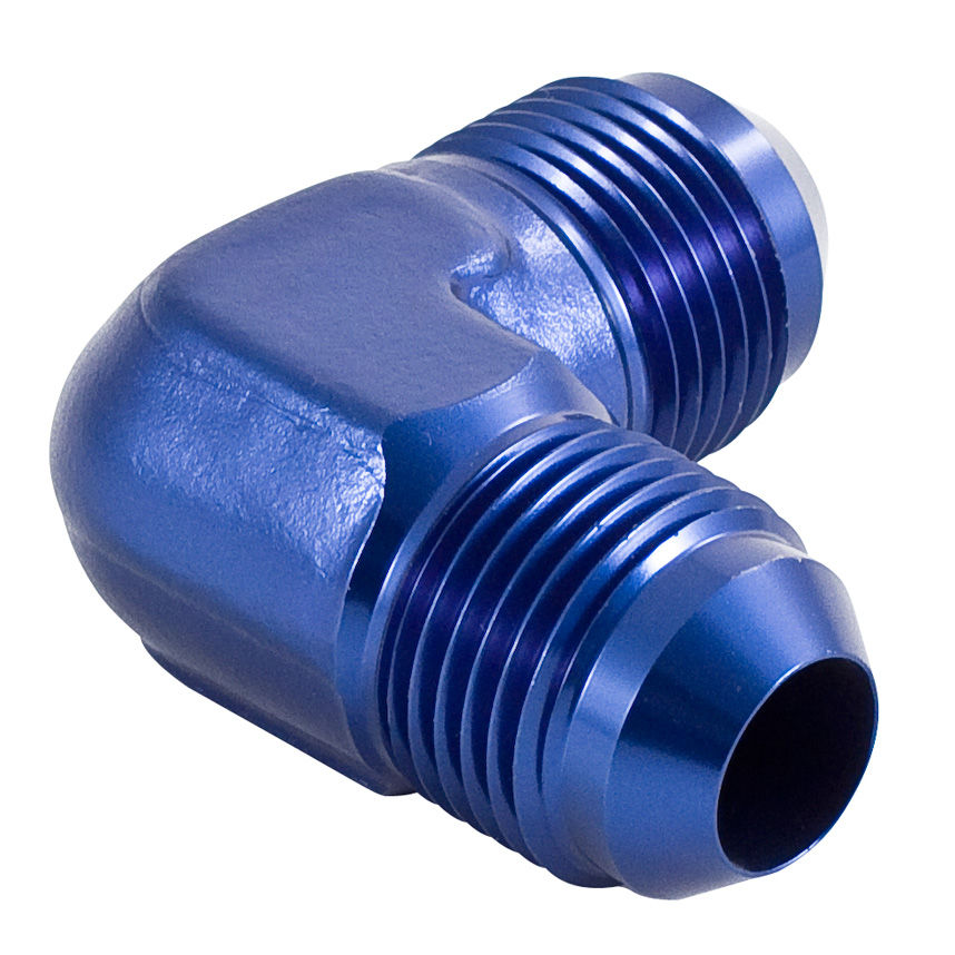 [268197-2290647] Automotive Plumbing Solutions 90 Degree Elbow Male To Male Union (Black, -3 JIC (3/8 x 24))