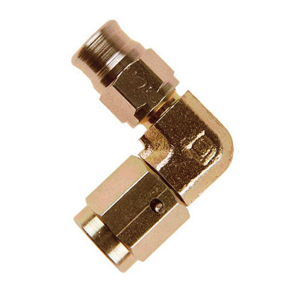 [243371-1797136] Goodridge Forged 90 Degree Female Concave Seat Fitting (-3 JIC (3/8 x 24), Plated Steel, -3)