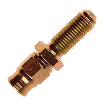 [243354-1797073] Goodridge Straight Male Convex Seat Bulkhead Fitting (M10 x 1, Plated Steel, -3)