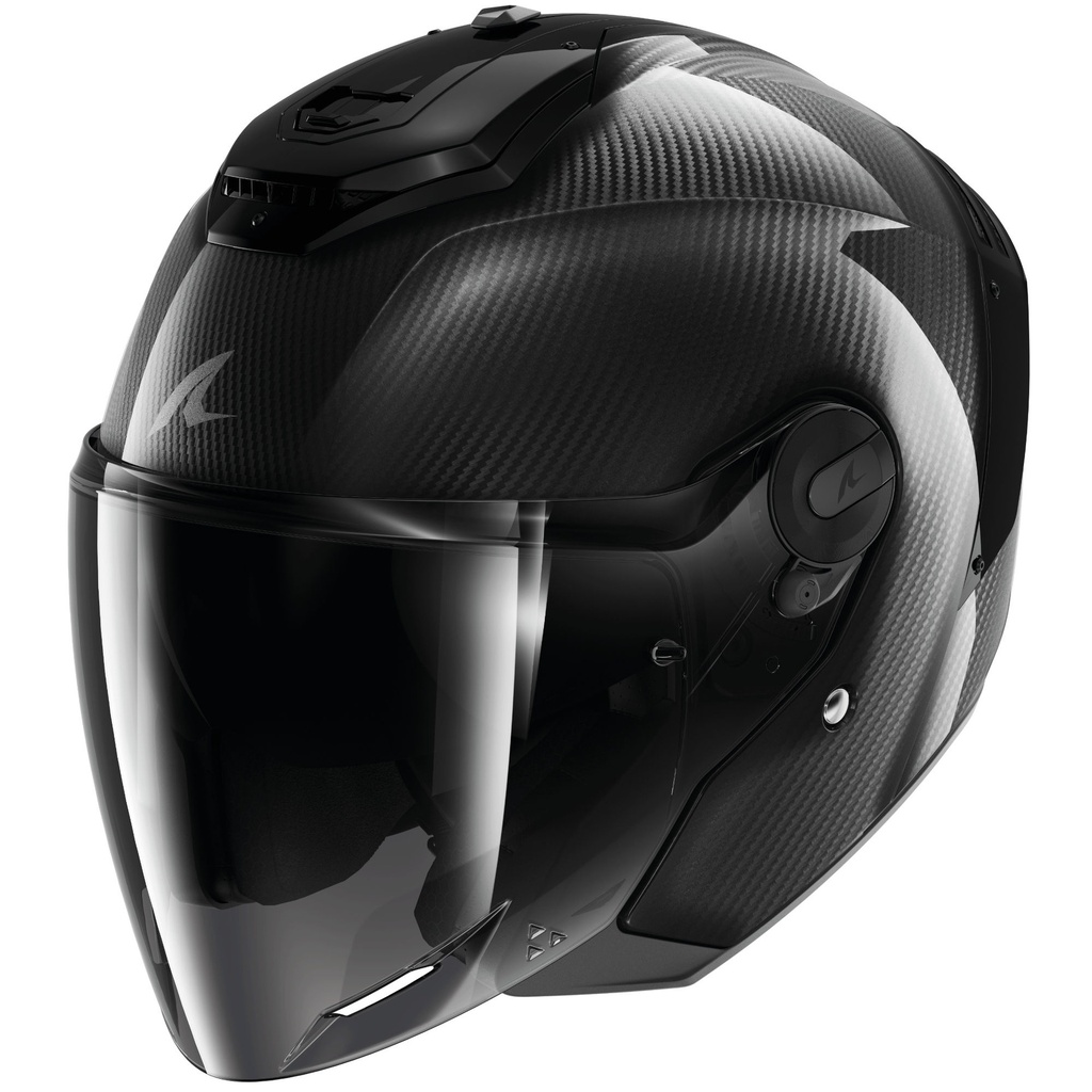 [5001865-3856651] Shark RS Jet Carbon Plain Motorcycle Helmet (M (57-58cm))