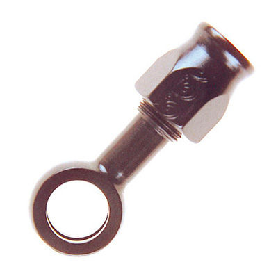 [243358-1737847] Goodridge Extended Neck Straight Banjo Fitting (Plated Steel, -3, 7/16 Inch (11.2mm))