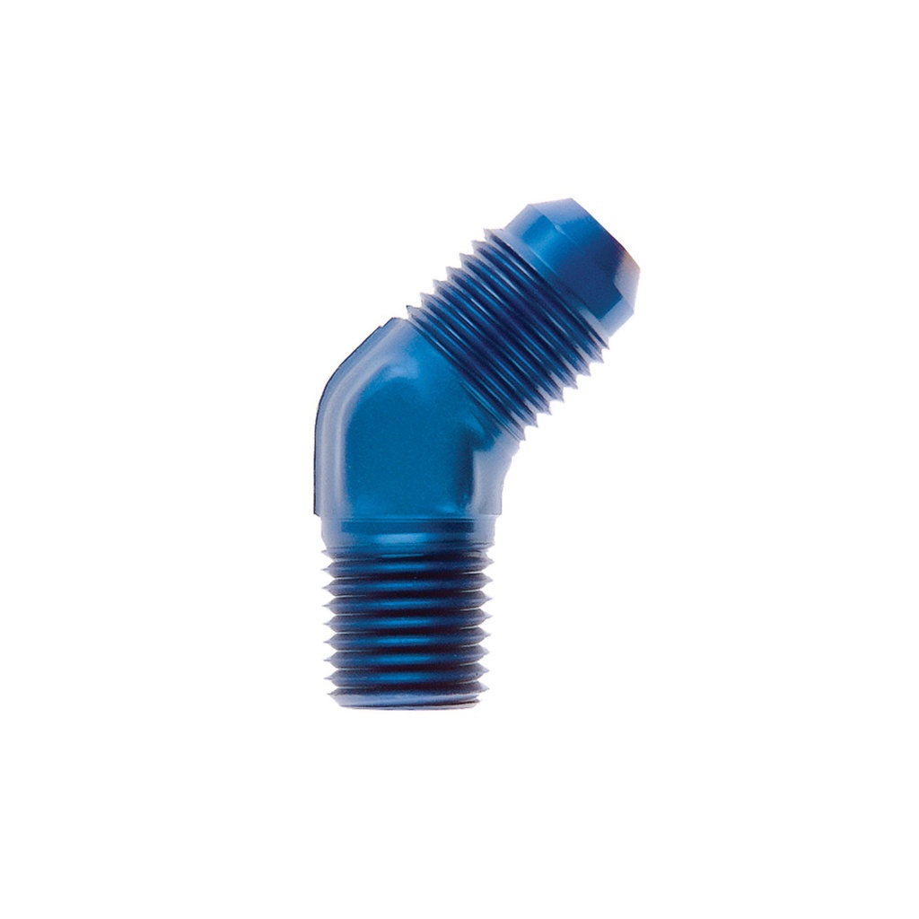 [7000017-2292324] Goodridge 45 Degree Male To Male Adaptor JIC to NPT Thread (-3 JIC To 1/8 Inch NPT)