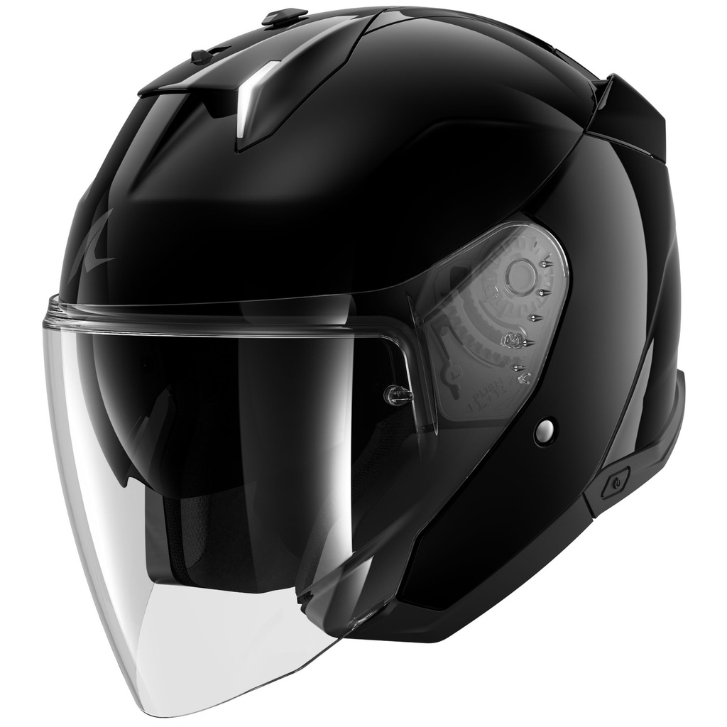 [5001860-3856525] Shark Skwal I3 Jet Plain Motorcycle Helmet (M (57-58cm), Matt Black)