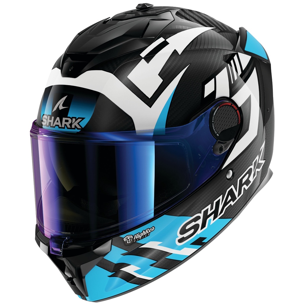 [5001858-3856354] Shark Spartan GT Pro Carbon Zarco Replica Motorcycle Helmet (M (57-58cm), Black / Anthracite / White / Carbon)