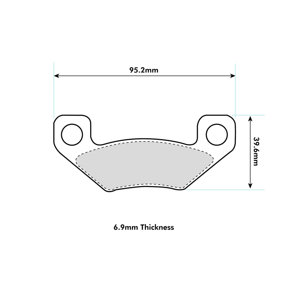 Wilwood BP-10 Brake Pads To Fit MC4 Mechanical Parking Brake Caliper