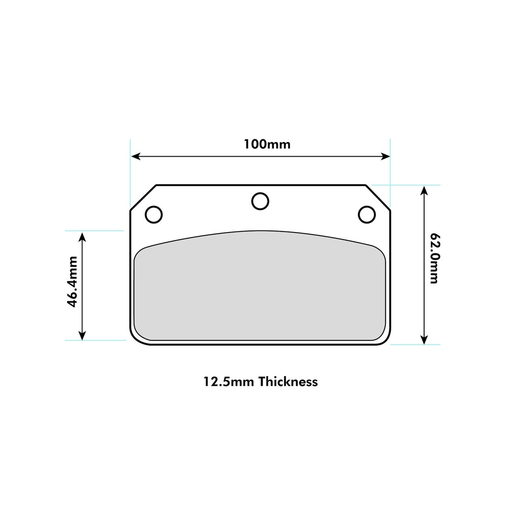 Ferodo DS1.11 Brake Pads To Fit Wilwood Dynalite Centre Pin Calipers