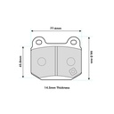 Ferodo DS2500 Brake Pads To Fit AP Racing CP5111 / OE Caliper