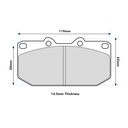 Mintex MRM1801 Brake Pads