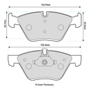 Mintex MRM1801 Brake Pads