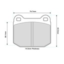Mintex MRM1801 Brake Pads To Fit AP Racing CP5111 / OE Calipers