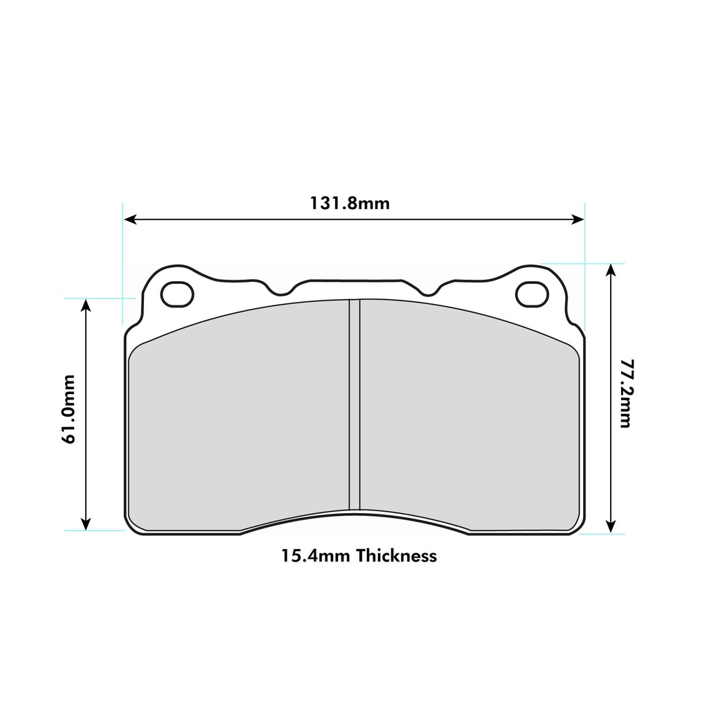 Mintex MRM1801 Brake Pads To Fit Brembo M4 / OE Calipers