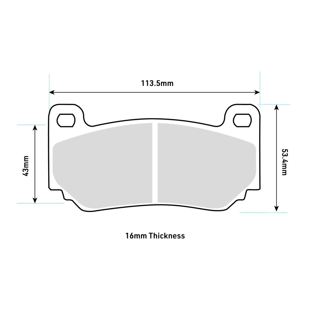 Mintex F4R Brake Pads To Fit AP Racing CP7600/CP7606/CP7613 Scalloped Version