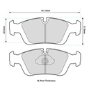 Mintex M1155 Brake Pads