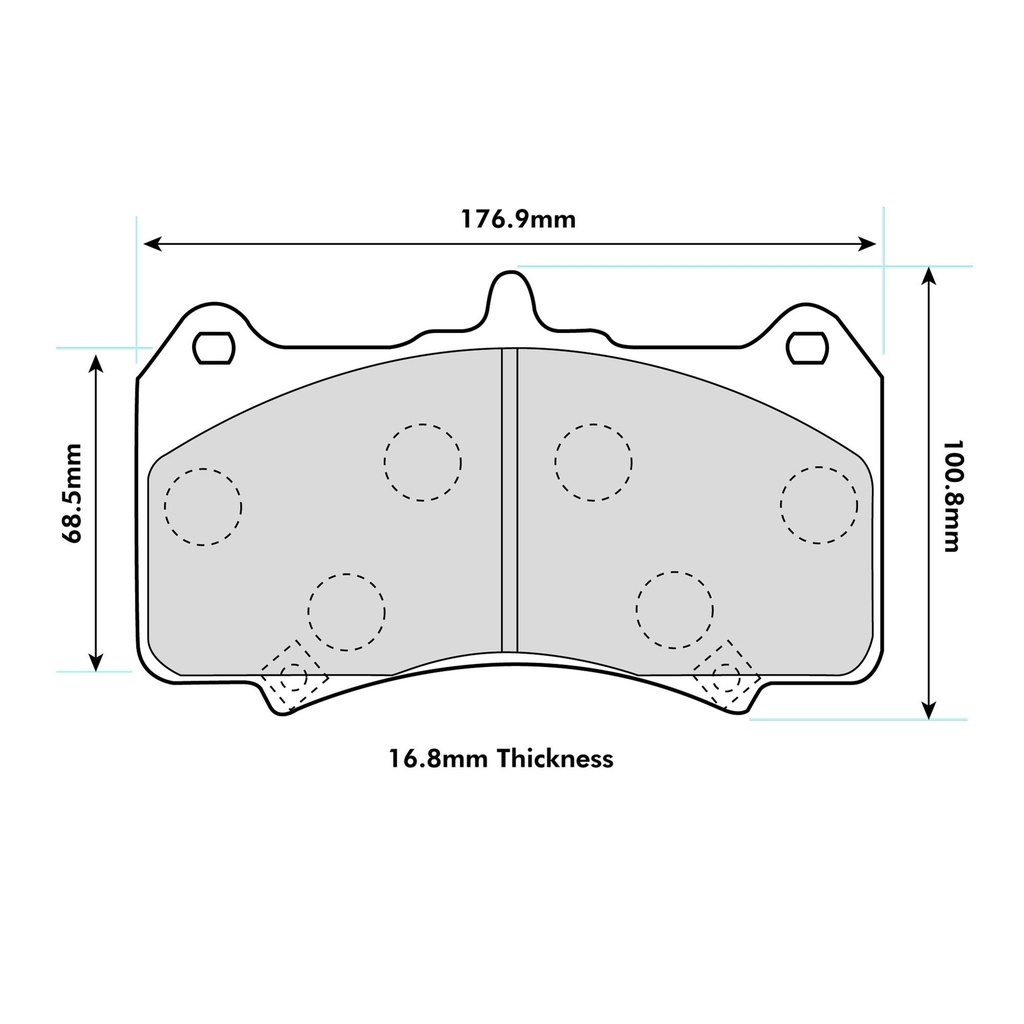Ferodo DS2500 Brake Pads To Fit AP Racing CP8520/CP8521/CP8522 Calipers