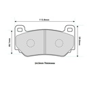 Ferodo DS2500 Brake Pads To Fit AP Racing Various Calipers