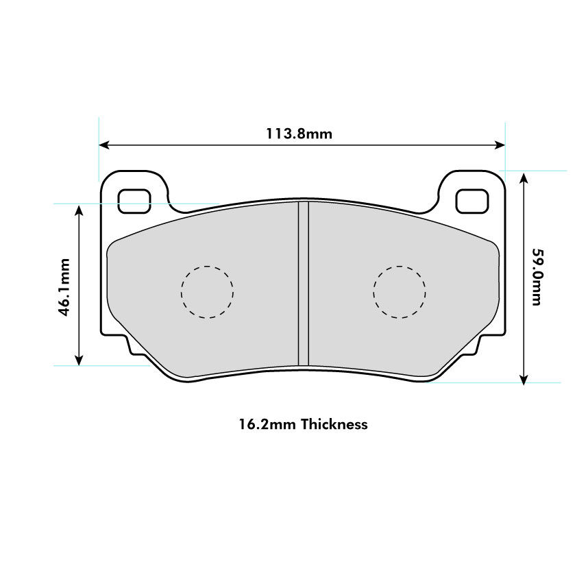 Mintex M1155 Brake Pads To Fit AP Racing CP7600/CP7606/CP7613 / OE Calipers