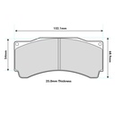 Ferodo DS3.12 (Thermally Treated) Brake Pads To Fit AP Racing Various Calipers