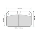 Ferodo DS3000 Brake Pads To Fit Wilwood Dynalite Bridgebolt Calipers