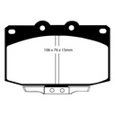 EBC Brakes Yellowstuff Performance Brake Pads