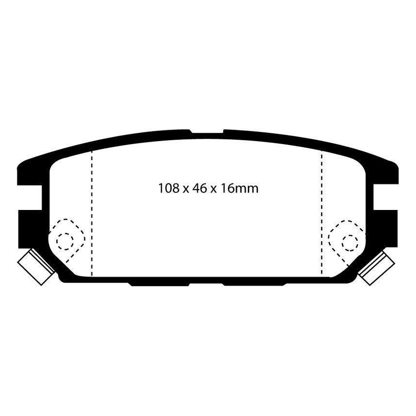 EBC Brakes Yellowstuff Performance Brake Pads