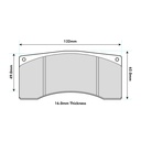 Ferodo DS3000 Brake Pads To Fit Alcon & Brembo Various Calipers