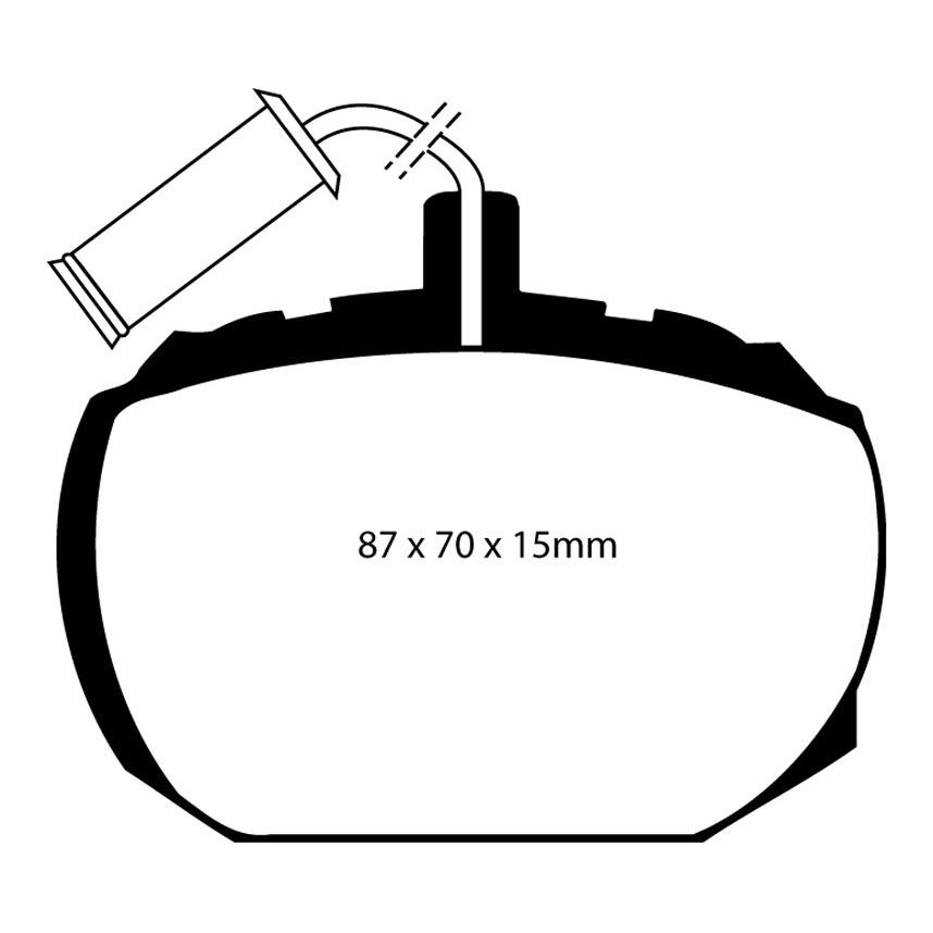 EBC Brakes Yellowstuff Performance Brake Pads
