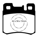 EBC Brakes Yellowstuff Performance Brake Pads