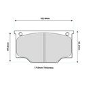 Mintex M1144 Brake Pads To Fit Girling AR5 / BR Caliper