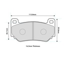 Ferodo DS3000 Brake Pads To Fit AP Racing CP7600/CP7606/CP7613 / OE Calipers