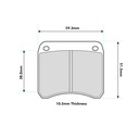 Mintex M1166 Brake Pads To Fit AP Racing Various 2 Piston / OE Calipers