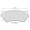 Pagid RSX Brake Pads To Fit AP Racing CP7269 Calipers