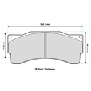 Pagid RSL29 Brake Pads To Fit AP Racing CP6210 Caliper