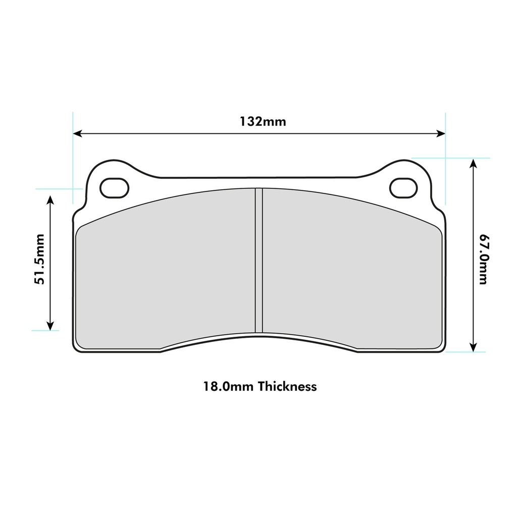 PBS Brakes ProTrack Brake Pads To Fit Brembo 20.4862.05 / OE Calipers