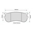 Ferodo TL180 Brake Pads To Fit PFC ZR34 Caliper