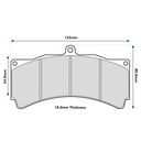 Pagid RST1 Brake Pads To Fit AP Racing CP5555/CP5060 Calipers