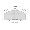 Mintex F2R Brake Pads AP Racing CP8520/CP8521/CP8522 Calipers
