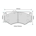 Mintex F4R Brake Pads To Fit Tarox B32-6 Caliper