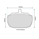 Mintex MX4597 Brake Pads To Fit AP Lockheed Princess 4 Piston / OE Calipers
