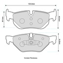 PBS Brakes ProTrack Brake Pads