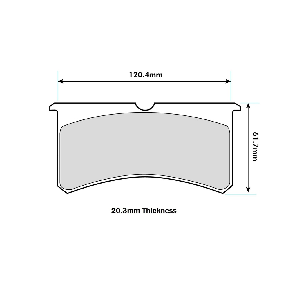 Wilwood BP-20 Brake Pads To Fit Wilwood Superlite 4 & 6 Piston Calipers