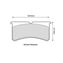 Wilwood BP-20 Brake Pads To Fit Wilwood Superlite 4 & 6 Piston Calipers