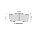 EBC Brakes SR11 Sintered Brake Pads
