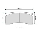 EBC Brakes SR11 Sintered Brake Pads To Fit Brembo 07.7859.1 Caliper