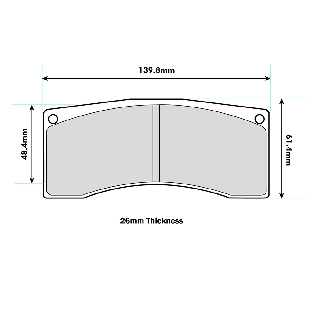 EBC Brakes SR21 Sintered Brake Pads To Fit Brembo 07.7859.1 Caliper